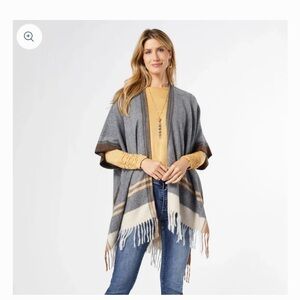 Vince Camuto Fringe Poncho